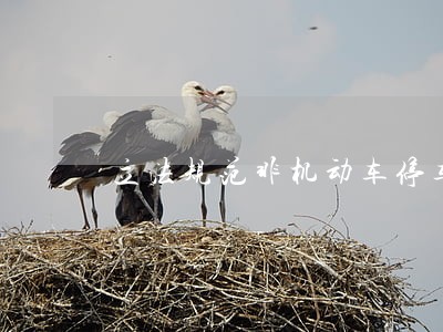 立法规范非机动车停车市场