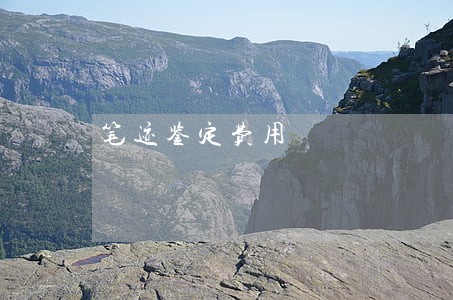 笔迹鉴定费用 笔迹鉴定费用