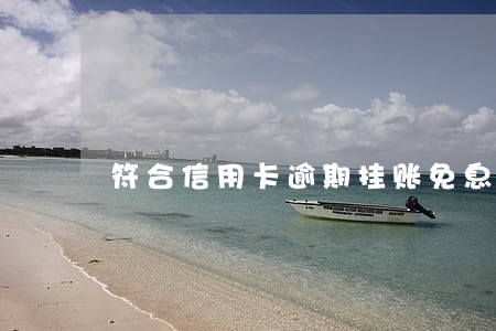 符合信用卡逾期挂账免息条件 符合信用卡逾期挂账免息条件