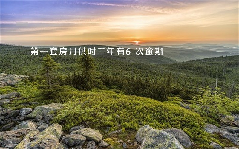 第一套房月供时三年有6次逾期 第一套房月供时三年有6次逾期