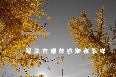 第三方借款逾期会怎样 第三方借款逾期会怎样