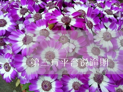 第三方平台说逾期 第三方平台说逾期