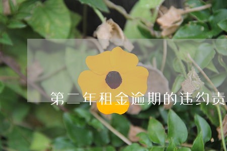 第二年租金逾期的违约责任 第二年租金逾期的违约责任