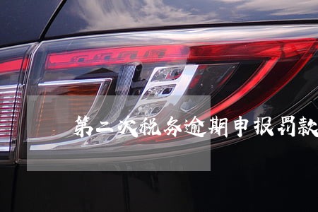 第二次税务逾期申报罚款 第二次税务逾期申报罚款