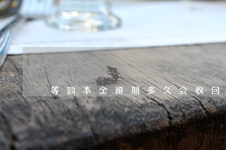等额本金逾期多久会收回全款 等额本金逾期多久会收回全款