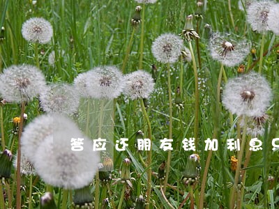 答应还朋友钱加利息只还本金 答应还朋友钱加利息只还本金