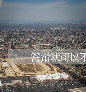 答辩状可以不提交法院吗