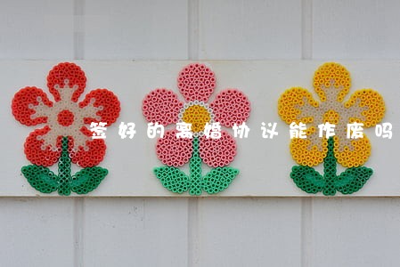 签好的离婚协议能作废吗 签好的离婚协议能作废吗