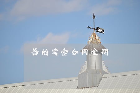 签的定金合同逾期 签的定金合同逾期