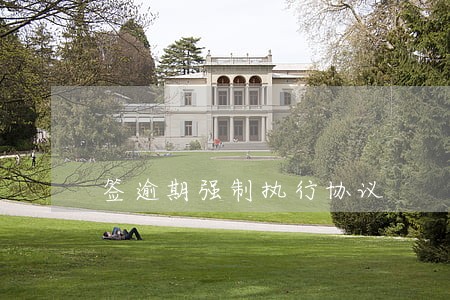 签逾期强制执行协议 签逾期强制执行协议