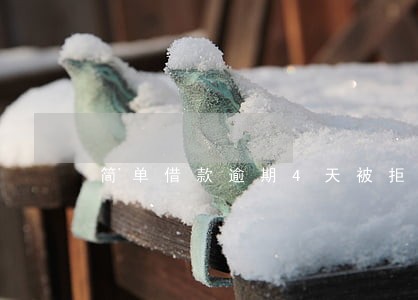 简单借款逾期4天被拒 简单借款逾期4天被拒