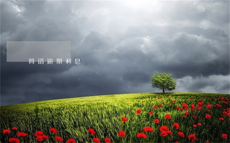 算错逾期利息 算错逾期利息