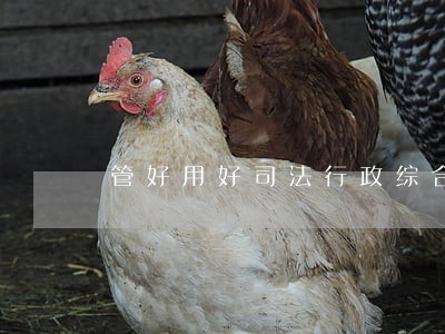 管好用好司法行政综合管理系统 管好用好司法行政综合管理系统