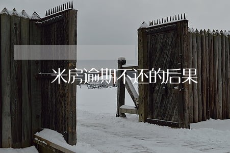 米房逾期不还的后果 米房逾期不还的后果