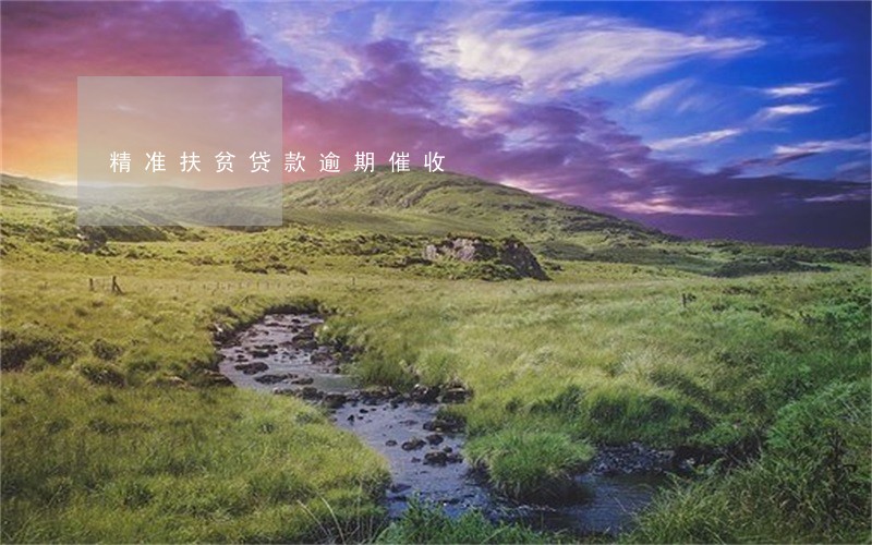 精准扶贫贷款逾期催收 精准扶贫贷款逾期催收