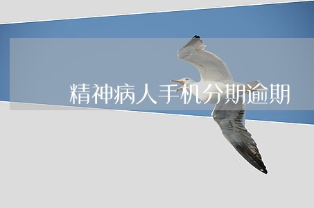 精神病人手机分期逾期 精神病人手机分期逾期