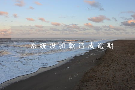 系统没扣款造成逾期 系统没扣款造成逾期