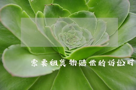 索要租赁物赔偿的诉讼时效