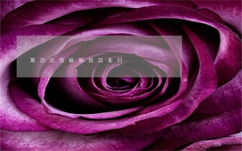 紧急出货逾期货款未付 紧急出货逾期货款未付