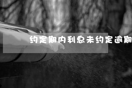 约定期内利息未约定逾期利息 约定期内利息未约定逾期利息
