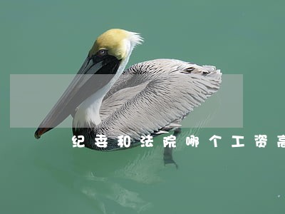 纪委和法院哪个工资高 纪委和法院哪个工资高