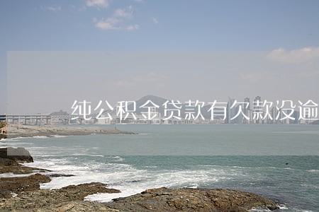 纯公积金贷款有欠款没逾期 纯公积金贷款有欠款没逾期
