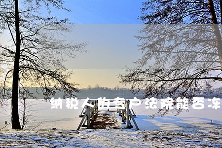 纳税人的专户法院能否冻结