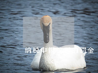 纳税申报逾期的罚金 纳税申报逾期的罚金
