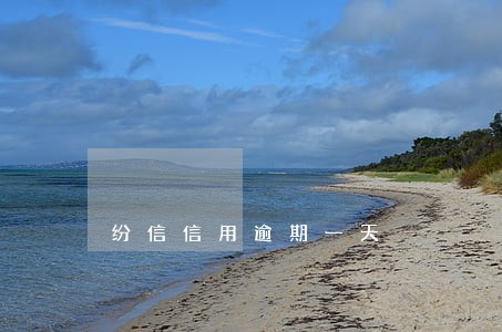 纷信信用逾期一天