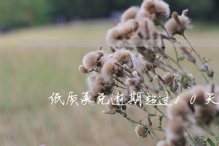 纸质承兑逾期超过10天怎么办 纸质承兑逾期超过10天怎么办