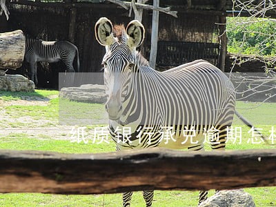 纸质银行承兑逾期怎样处理 纸质银行承兑逾期怎样处理