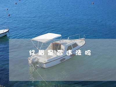纹眉是否违法吗 纹眉是否违法吗