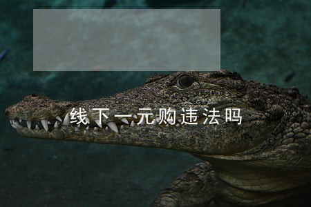 线下一元购违法吗 线下一元购违法吗