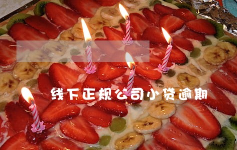 线下正规公司小贷逾期