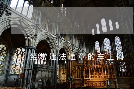 经常违法违章的车主们 经常违法违章的车主们
