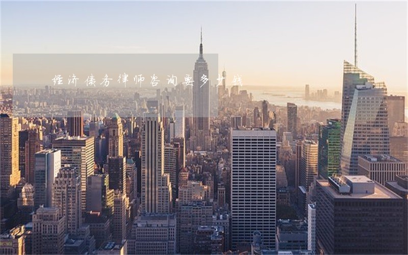 经济债务律师咨询要多少钱 经济债务律师咨询要多少钱