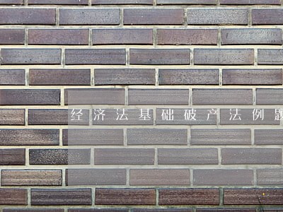 经济法基础破产法例题 经济法基础破产法例题