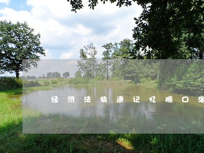 经济法快速记忆顺口溜 经济法快速记忆顺口溜