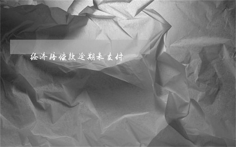 经济赔偿款逾期未支付 经济赔偿款逾期未支付