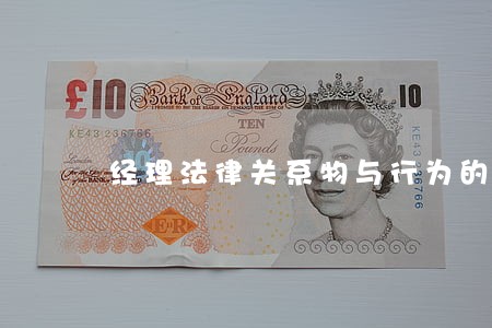 经理法律关系物与行为的区别