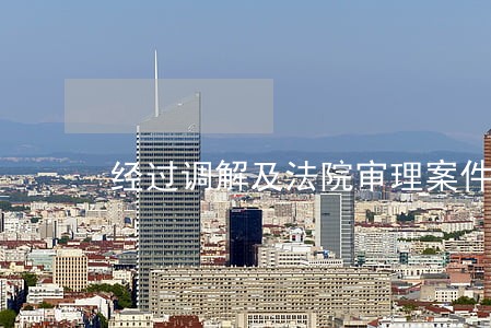 经过调解及法院审理案件