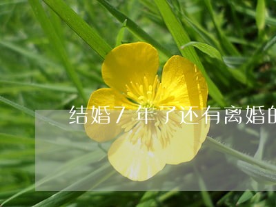 结婚7年了还有离婚的吗 结婚7年了还有离婚的吗
