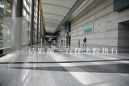 结婚前一方在法院执行 结婚前一方在法院执行