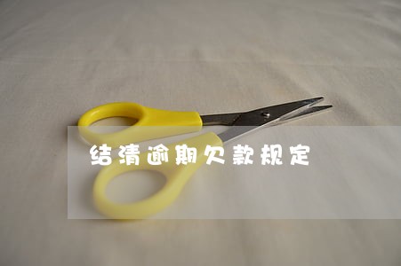 结清逾期欠款规定 结清逾期欠款规定