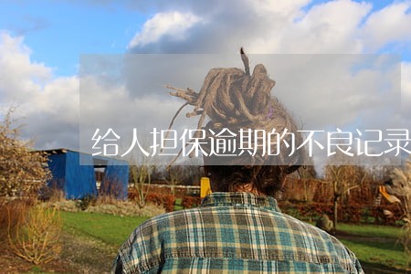 给人担保逾期的不良记录多久消除