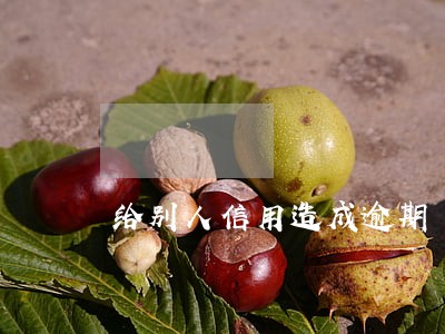 给别人信用造成逾期 给别人信用造成逾期
