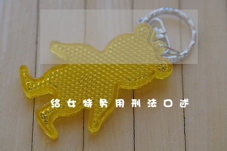 给女特务用刑法口述