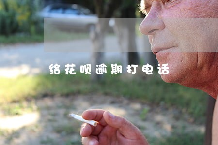 给花呗逾期打电话 给花呗逾期打电话