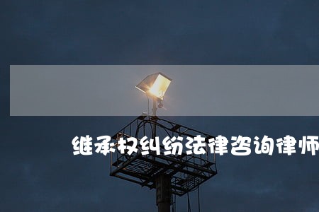 继承权纠纷法律咨询律师找谁