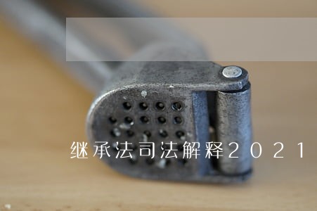 继承法司法解释2021 继承法司法解释2021
